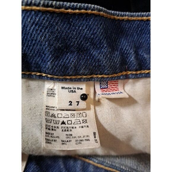 American Apparel Shorts Jean High Rise‎ Medium Wash Denim Shorts Size 27 - Picture 10 of 10